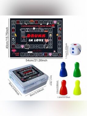 Drunk in Love Couples Adult Board Game